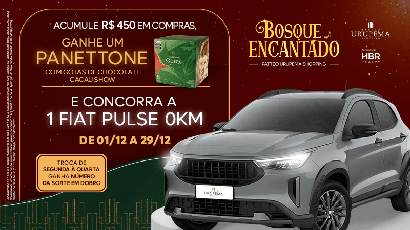 Ilustração do evento: Regulamento Vale Brinde - Campanha de Natal Patteo Urupema Shopping